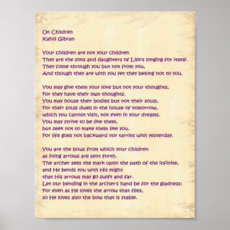 Over kinderen poster