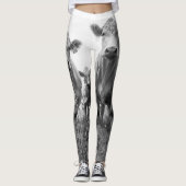 Over Koe Print Leggings (Voorkant)