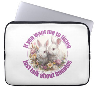 Over konijnen gesproken, leuk laptop sleeve