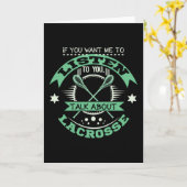 Over Lacrosse praten Kaart (Gele Bloem)