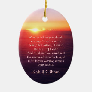 Over liefde - De profeet van Kahlil Gibran Keramisch Ornament