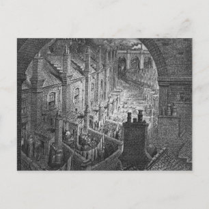 Over Londen - Per spoor Briefkaart