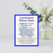 Over Louisiana Briefkaart (Staand voorkant)