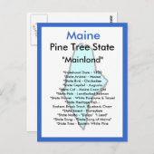 Over Maine Briefkaart (Voorkant / Achterkant)