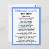 Over Massachusetts Briefkaart (Voorkant / Achterkant)