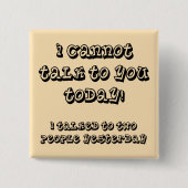 Over mijn Introvert Limit Funny Button Badge Pin (Voorkant)