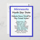 Over Minnesota Briefkaart (Voorkant / Achterkant)
