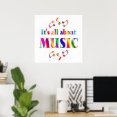 Over muziek poster (Thuiskantoor)