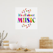 Over muziek poster (Keuken)