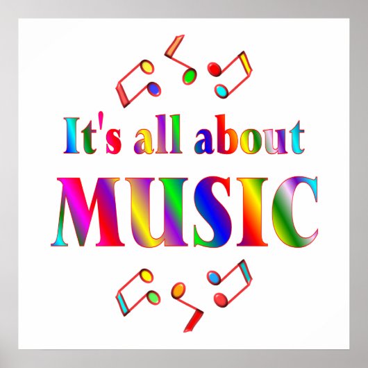 Over muziek poster (Voorkant)