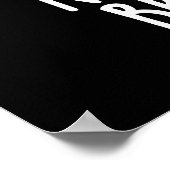 Over My Bread Body Funny Food Pun Dark BG Poster (Hoek)