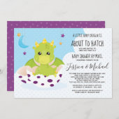 Over naar Hatch Dragon | Baby shower per post Kaart (Voorkant / Achterkant)