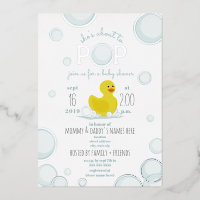 Over naar Pop Rubber Duck Bubbles Baby shower