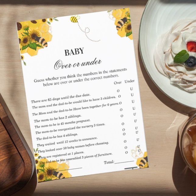 Over of onder baby shower- en bijenthema's (Creator heeft geüpload)