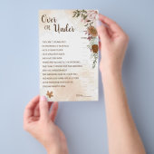 Over of Onder Boho Herfst Bruidsmeisjes Bruiloft S Flyer (Hand)