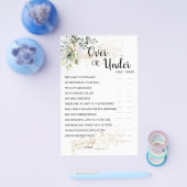 Over of onder de Kaart van het kruidenspel (Enkel)