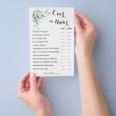 Over of onder Eucalyptus Couples Showkaart Flyer (Hand)