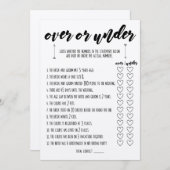 Over of onder Vrijgezellenfeest Programma (Voorkant / Achterkant)