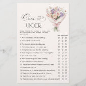 Over of Under Off de markt Vrijgezellenfeest spel (Voorkant)