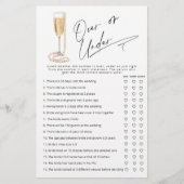 Over of Under Parels en Prosecco bruidsspel (Voorkant)