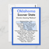 Over Oklahoma Briefkaart (Voorkant / Achterkant)