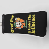 Over Par and Under The Influence Golf Drinking  Golfheadcover (Voorkant)