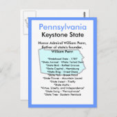 Over Pennsylvania Briefkaart (Voorkant / Achterkant)