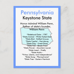 Over Pennsylvania Briefkaart