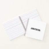 Over Promise Under Deliver Typographic Spiral Notitieboek (Binnen)