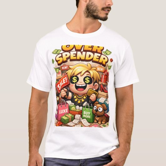 over spender t-shirt (Voorkant)