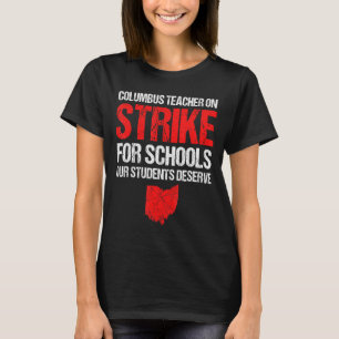 Over stake Columbus Ohio schoolleraren stak Ohi T-shirt