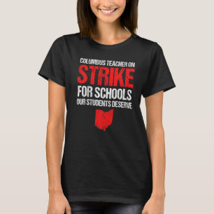 Over stake Columbus Ohio schoolleraren stak Ohi T-shirt