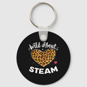 Over Steam Leopard Squad Stem Terug naar schooldag Sleutelhanger