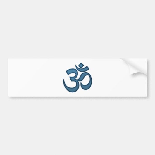 Over symbool bumpersticker (Voorkant)