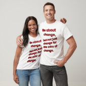 Over T-Shirt wijzigen (wit) (Unisex)