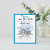 Over Texas Briefkaart (Staand voorkant)