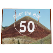 Over the Hill 50th Birthday Milestone Groot Cadeauzakje (Voorkant)