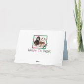 "Over the Hill" Basset Hound op de Kaart van zijn (Achterkant)