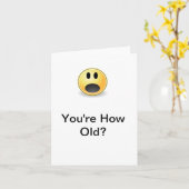 Over The Hill Birthday Card Kaart (Gele Bloem)