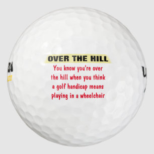 Over the Hill Birthday Golfballen