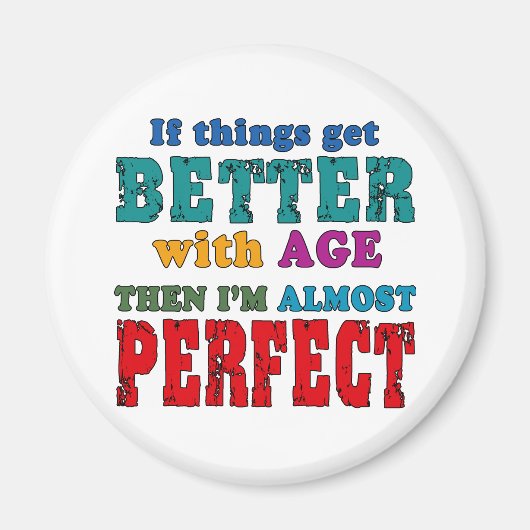 Over the Hill Birthday Humor Magneet (Voorkant)