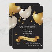 Over the Hill Birthday Invitation Kaart (Voorkant / Achterkant)