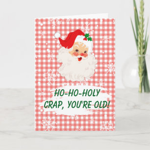 Over the Hill Grappige Kerstdag Kaart