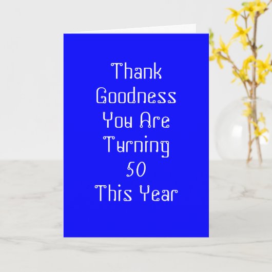 OVER THE HILL HUMORISTISCHE VERJAARDAG KAART (Gele Bloem)