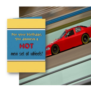 Over the Hill Laughs Birthday Card Kaart