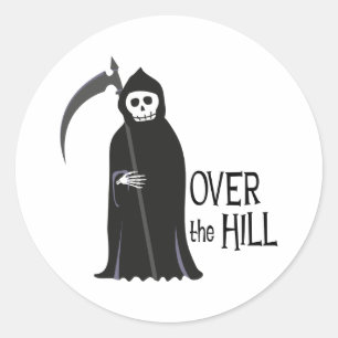 Over the Hill Ronde Sticker