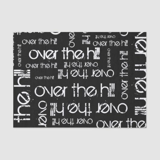 Over the Hill Tissuepapier (Voorkant)