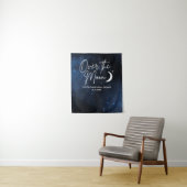 Over The Moon Achtergrond Bruidsfeest Verticale Mu Wandkleed (In situ)