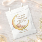 Over the Moon Baby Baby shower met hemelse thema's Bedankzakje (Geknipt)