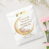 Over the Moon Baby Baby shower met hemelse thema's Bedankzakje (Gezegeld)